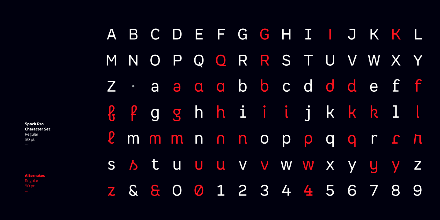 Ejemplo de fuente Spock Essential Pro Bold Italic